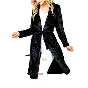 Black Velvet Cardigan/Duster